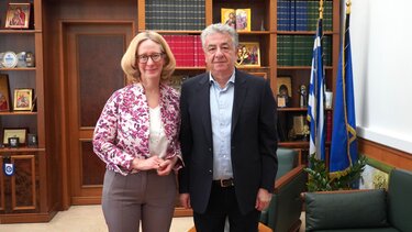 Η Πρέσβης της Αυστρίας στην Ελλάδα επισκέφθηκε τον Περιφερειάρχη Κρήτης
