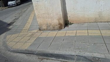 Πεζοδρόμιο Ηράκλειο Τυφλοί