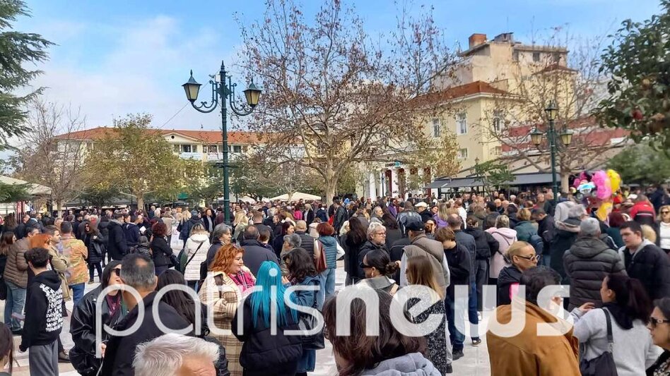 “Δεν έχω οξυγόνο”: Μεγαλειώδες συλλαλητήριο σε Πύργο και Αμαλιάδα για το δυστύχημα των Τεμπών
