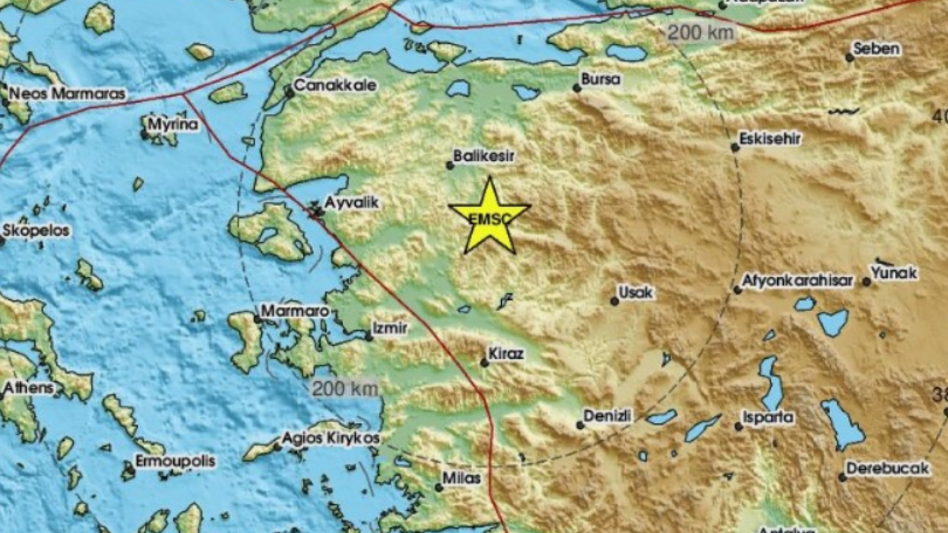 Σεισμός 4,9 Ρίχτερ στη Δυτική Τουρκία