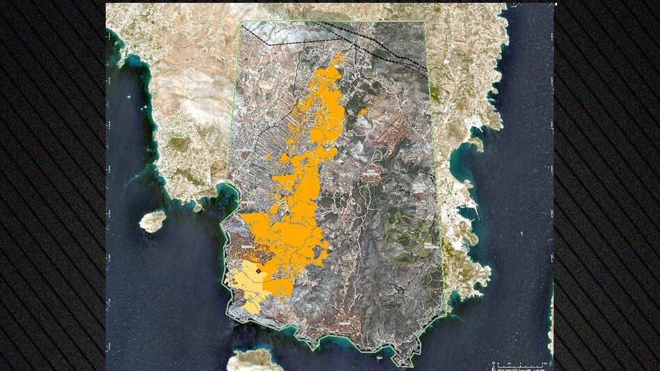 Σχεδόν 16.000 στρέμματα κάηκαν από την καταστροφική φωτιά στην Ανατολική Αττική