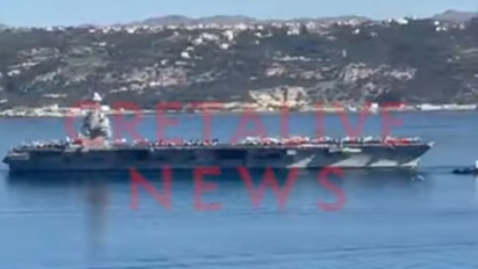  Απέπλευσε από τη Σούδα το αμερικανικό αεροπλανοφόρο Gerald Ford - Βίντεο