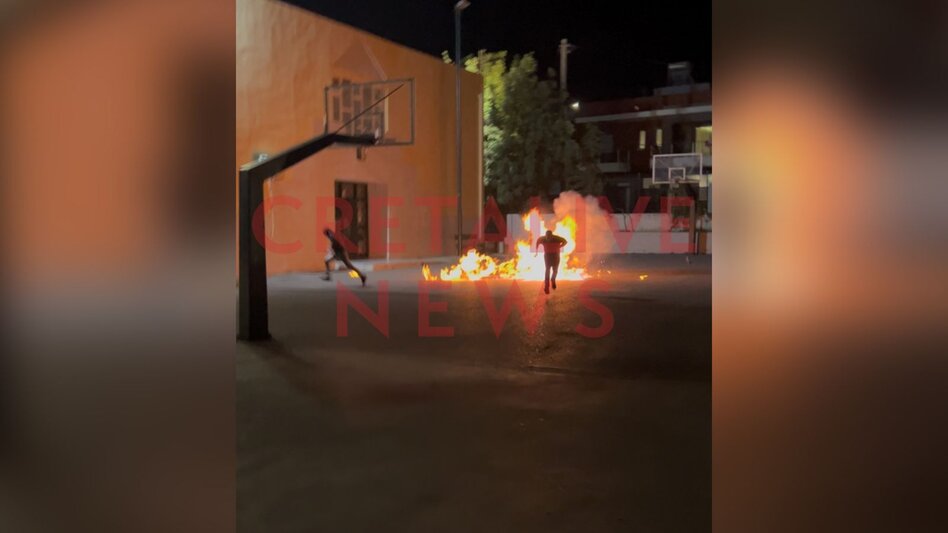 Ηράκλειο: Νέο βίντεο ντοκουμέντο από την έκρηξη στο σχολείο: Τυχεροί που ζουν