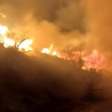 Φωτιά στο Ορεινό έχει σημάνει "συναγερμό"