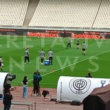 Η τελευταία προπόνηση του ΟΦΗ στο ΟΑΚΑ, πριν από τον τελικό