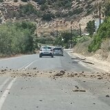 Κατολισθήσεις σε σημεία του οδικού δικτύου Ιεράπετρα - Βιάννος