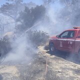 Χωρίς αναζωπυρώσεις, αλλά με ισχυρούς ανέμους, ο φόβος και η επιφυλακή παραμένουν στα καμένα της Ιεράπετρας