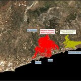 Φωτιά στην Ιεράπετρα: Η μεγάλη καταστροφή όπως την είδε ο δορυφόρος