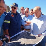  Στην Ιεράπετρα ο Κ. Κατσαφάδος - Αυτοψία στις πυρόπληκτες περιοχές - Φωτογραφίες