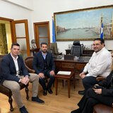 Στα Χανιά ο Θεόδωρος Λιβάνιος - Τί συζήτησε με τον Παναγιώτη Σημανδηράκη