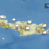  Καιρός: Συννεφιά και τοπικές βροχές τη Δευτέρα στην Κρήτη
