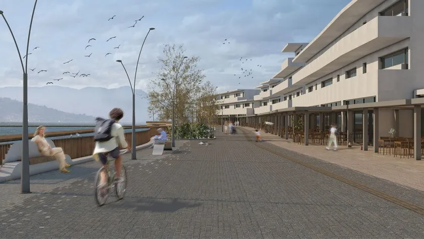 Umgestaltung der Uferpromenade von Hersonissos ins Stocken geraten: Archäologische Funde und bürokratische Hürden verzögern 8-Millionen-Euro-Renovierung 3 fotorealistiki apeikonisi limani xersonisou 4